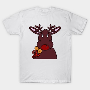 Merry Christmas Cute Reindeer T-Shirt